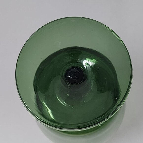 Vintage‎ Emerald Green Gorham Crystal Goblets Set Of 2 - Picture 5 of 8